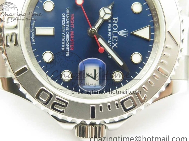 ARF on 1:1 Bracelet Best SH3135 116622 Edition Blue Dial SS Yacht-Master 0115